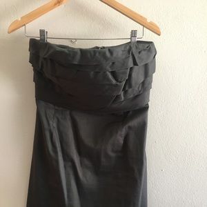 Dark grey (light black) strapless mini dress